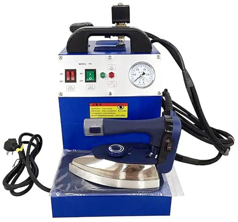 STWBHW Plancha de Vapor Industrial semiautomática de 1600 W, estación de Planchado Profesional con Caldera Grande y Tanque de Acero Inoxidable, for lavanderías, Tiendas de Ropa