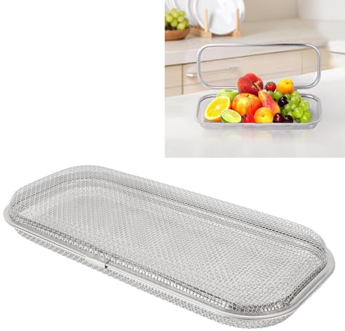 Chopstick Dishwasher Basket, Stainless Steel Utensil Holder Silverware Drying Basket Kitchen Utensil Organizer for Washing and Drying (S)