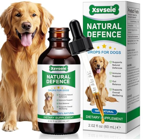 Natürliche Antibiotika für Hunde, Natürliches Antibiotikum für Hundes, Antibiotika für Haut Infektionen, Unterstützt juckende Haut Allergie Relief, Stärkung der Abwehrkräfte (1 Pack)