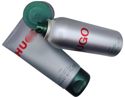 HUGO Deodorant 150ml and Shower Gel Body Wash 200ml, Luxury Designer Set and Gift for Men