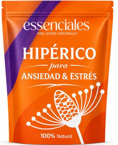 Hipérico Hierba de San Juan Infusión 100% Natural | Planta Cortada para Tisana Herbal Sin Cafeína 100g