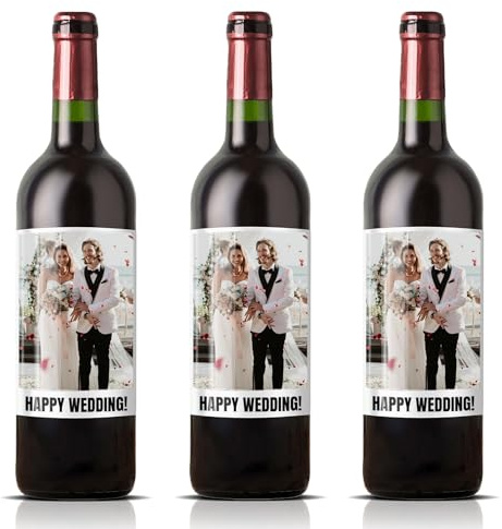 Etiquette Personnalisable, Adesivi Customizzati In Vinile Con Foto E Testo, Regali Personalizzati Per Matrimoni, Compleanni, Anniversari Ed Eventi Speciali, 16/24/36 Pz (36)