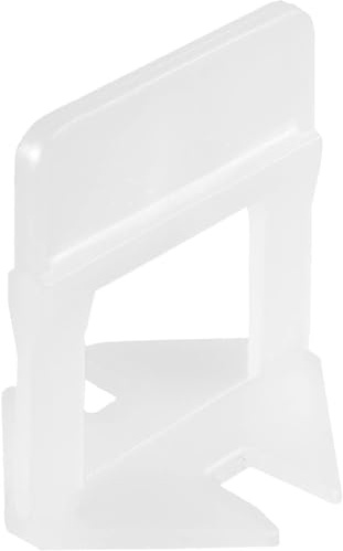 Base Livellante Con Feritoia Per Cuneo In Plastica. Supporto-Distanziatore Che Permette L'Inserimento Del Cuneo Per Il Livellamento Delle Piastrelle. Adatto Per Piastrelle Di Spessore Compreso Tra 3 E 12 Mm, Giunto Minimo 1,5 Mm. In Busta.