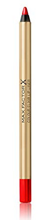 Max Factor Colour Elixir Lip Liner Red Rush 10 – Perfekt definierte Lippenkontur für formvollendete, in Szene gesetzte Lippen – Mit geschmeidigem Auftrag