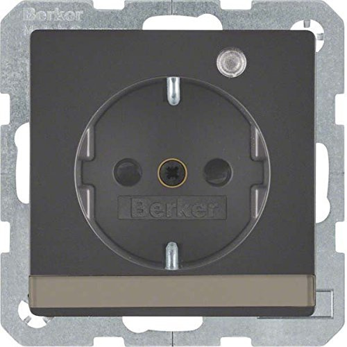 Toma Schuko con LED de control, Q.x, antracita