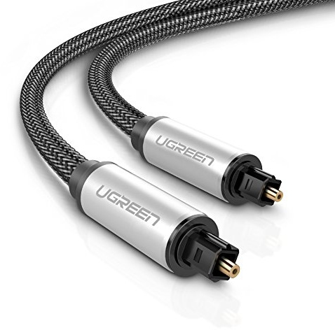 UGREEN Digital Audio Kabel Toslink Kabel Optisches Kabel Optisches Audiokabel unterstützt für HiFi, Home Entertainment, Xbox, CD-Player, Heimkino, Blu-ray Player usw. (1m)