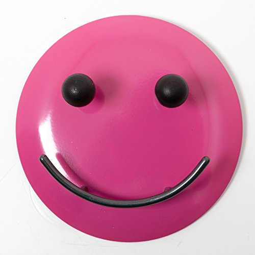 KüchenMIX Wandgarderobe Smiley Garderobenhaken (14 cm, Rosa)