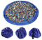 Febbya Aufräumsack Spieldecke,Kinder Aufbewahrungsbeutel für Spielzeug mit Teppiche Kordelzug Spielzeug Beutel Große für Zimmer Reisen Strand Outdoor 150CM Nylon Pink/Blau