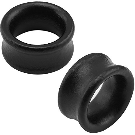ZeSen Jewelry Tunnel für Ohr, Bio-Holz, Natur, Schwarz, Ohrdehner, 8 mm, Expansionsset, Piercing, für Männer und Frauen, Holz, Ohne Stein