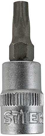 STIER Torx-Bit-Steckschlüsseleinsatz 1/4'', TX 20, Schraubendreher-Einsatz, Bit-Einsatz, Stecknuss