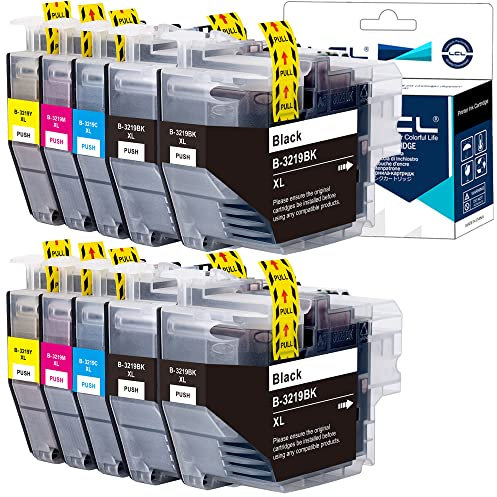 LCL Kompatibel Tintenpatrone LC3217 LC3219 LC-3219XL LC3219XL LC3219XLBK LC3219XLC LC3219XLM LC3219XLY (4Schwarz 2Cyan 2Magenta 2Gelb) Ersatz für Brother MFC-J5330DW MFC-J5335DW MFC-J5730W MFC J5830DW