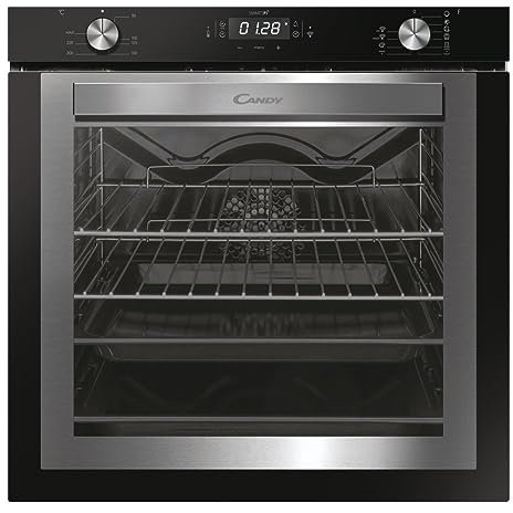 Candy Elite FCXNE825VX - Forno elettrico da incasso con connessione WiFi, 8 funzioni, 87 litri, facile pulizia dell'acqua, nero