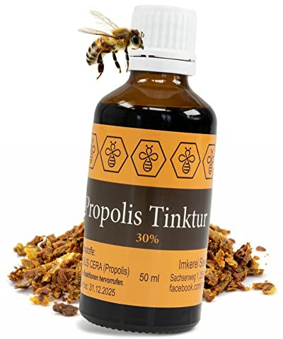 Nordbienchen® 50ml Propolis Tinktur mit 30% Propolis aus eigener Imkerei – Bienen Propolisextrakt – Propolistropfen in bester Imkerqualität – Ohne Zusätze