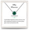 Presentski Damen Halskette Geburtsstein Diopsid Kette Anhänger 925 Sterling Silber Mai Solitär Halskette