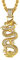 GoldChic Jewelry Collier Dragon Chinois Plaqué Or Homme Acier Pendentif Zirconium Blanc Religieux Médaille Chaine Porte Bonheur Amulette Protection Chaine Garcon 20 Pouce 50cm