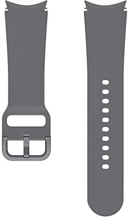 Samsung Sport Band ET-SFR86 - Cinturino per orologio Galaxy Watch4 da 20 mm, misura S/M, in fluoroelastomero, colore: Grigio