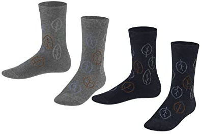 ESPRIT Unisex Kinder Forest 2-pack Lyocell Dünn Gemustert 2 Paar Socken (2er Pack)