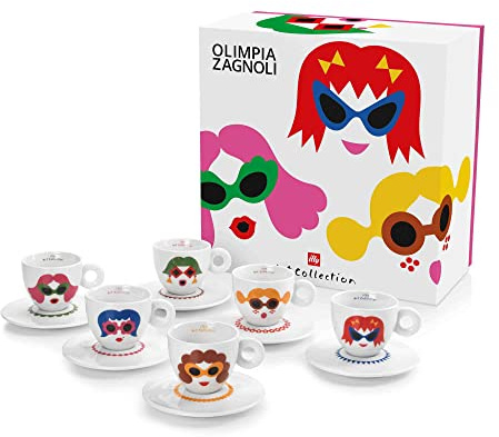 lly Art Collection Olimpia Zagnoli 2019 6er Pack Cappuccino Set, Neu OVP
