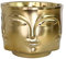 GudGmtoy Gesichtsförmige Vase Keramik Pflanzgefäß Kopf Gesicht Modern Indoor Blumen Pflanztopf Kreative Menschliches Gesicht Statue Dekoration Blumentopf Schlafzimmer Wohnzimmer Büro (Gold)