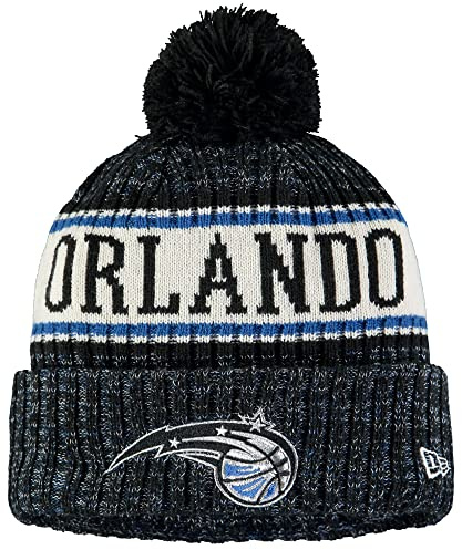New Era Unisex-Adult NBA Official Sport Knit Sideline Cuffed Knit Pom Beanie Hat