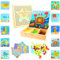 RANJIMA Mosaik Steckspiel Bastelset für Kinder Ab 3-5 Jahre - Pegboard Mit 240 Steckperlen, 10 Bilder - Montessori Spielzeug Geschenke für Mädchen Jungen - Ozean-Thema