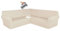 CLGTY Wasserdicht Sofabezug Ecksofa, 3 Stücke Bezug Für Ecksofas L-Form Sofa Bezug Eckcouch Antirutsch Sofahusse Für Wohnzimmer-Beige-5 Sitzer