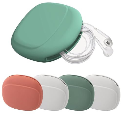 4X Carrying Case for Earphones, Open Storage Design,Headphone Organizers,Headphone Case,Earphone Case,Earphone Bag for Wireless Headphone/In-Ear Headphones/Earbuds/USB Cable/Mini Items