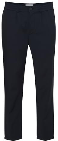 CASUAL FRIDAY CFMarc Herren Hose Stoffhose Chino mit Eingrifftaschen Gürtelschlaufen leicht elastisch Relaxed fit, Farbe: Dark Navy (194013), Größe: 33/34