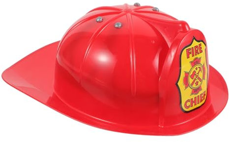 TOYANDONA Junge Mädchen Feuerwehrhelm Aus Kunststoff Robustes Und Leichtes Feuerwehr Kostümzubehör Für Rollenspiele Und Partys Für Kindergeburtstage Und Schulveranstaltungen