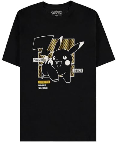 Pokemon Pikachu Line Art T Shirt L
