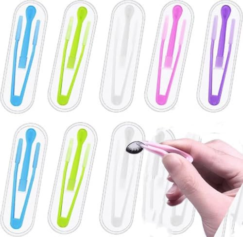 Gowxs 5Pcs Colorful Contact Lens Tool Case Set Remover and Inserter, Contact Applicator with Soft Tip, Suitable for Contact Lens User Practical Tools