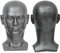 RUISIMEI Schaufensterpuppe Kopf männlich professionelle Kosmetologie Manikin Kopf für Display Perücken Brillen Hut Schmuck Headset Display Stand （L-HH）