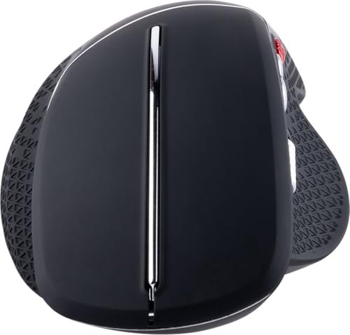 Ergonomique Ergonomische Maus Kabellos - Vertikale für Rechtshänder mit Einzigartigem Daumen-Scroll-Funktion - USB-A Dongle Aufbewahrungsfach - Kompakte Ergonomische PC Schwarz