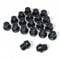 WZHUIDA 20 Radmuttern Kegelbund 60° M12 x 1,5 X 32, Kompatibel Mit Ford Focus Fusion Fiesta Fabrikräder, OEM Original Einteilige Chrom-Radmuttern (Schwarz)