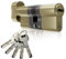 IRONWORX® Spectre Serrure de porte cylindrique 35 mm (tour) / 55 mm (clé) (90 mm) Sécurité maximale approuvée par la police TS007 BSI 3 étoiles avec fonction de rotation par pouce et 5 clés incluses
