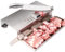 FUYAO Máquina Cortadora De Carne De Acero Inoxidable, Cortadora De Huesos, Picadora De Carne Manual para Costillas, Cortadora De Alimentos Comercial para Pescado Pollo