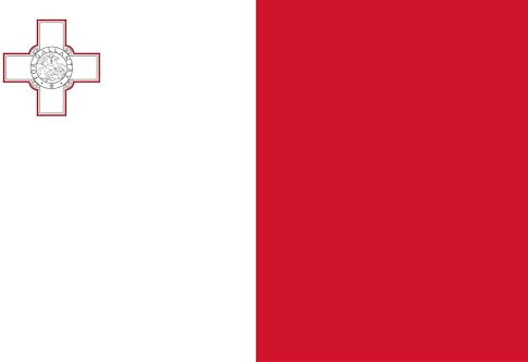 2 x Aufkleber Flagge Malta 8 x 5 cm Sticker Flagge Fahne Carsticker