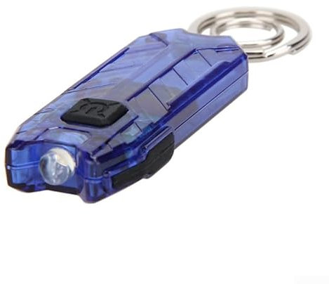 Portable Mini Flashlight Key Finder, USB Rechargeable Torch, 2 Modes, 45lm LED (Blue)