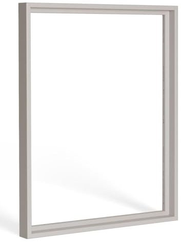 Bildershop-24 Schattenfugenrahmen Lamia 30x90cm Sandbeige (matt) Selbstmontage Bausatz DIY