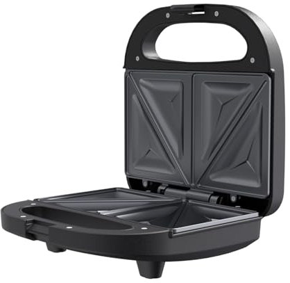 SUPERLEX Sandwichmaker 1000W Sandwich Toaster Elektrisch Sandwich Maker Schnell Aufheizen Antihaftbeschichtung Cool Touch Griff Design Mit Kontrollleuchten Kompakt Leicht Zu Reinigen