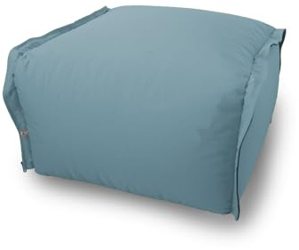 rucomfy Beanbags Zip2 Modular Bean Bag Chair - Water Resistant Garden Furniture Chair, High Back Comfortable Garden Seating (Seafoam Blue, Pouffe Only)