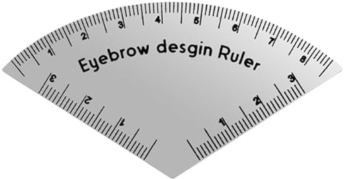 Augenbrauenlineal – Aufkleber für Augenbrauenlineal, 8,2 x 0,1 cm, weit verbreitet | Permanentes Make-up-Messwerkzeug mit reduzierten Handfehlern, souverän
