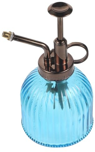 Toyvian Vintage Glass Sprühflasche Klein mit Kunststoffpumpe Tragbare Pflanzensprühflasche im Retro-Design Feiner Nebel Geeignet für Garten Zimmerpflanzen und Dekoration