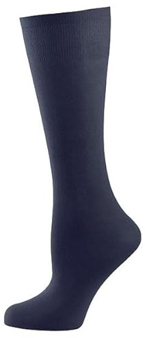 Nur Die Knie Cotton 60 DEN blickdichte Kniestümpfe in matter Optik aus Baumwolle bequemer Bund Damen