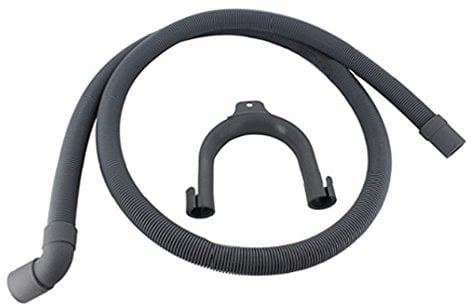 SPARES2GO High Temperature Resistant Angled Drain Hose compatible with Miele Dishwasher (22mm Diameter)
