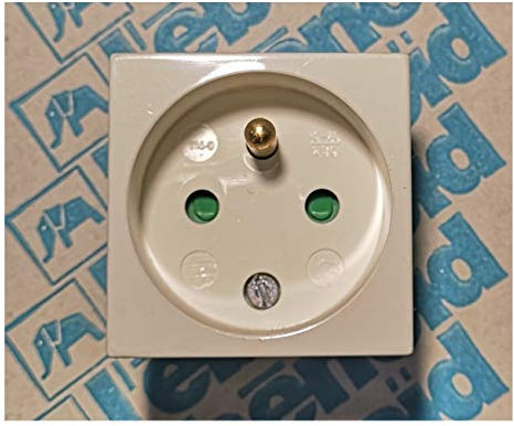 Prise modulaire 16A 2p+t type 45 blanche à vis L'EBENOID 011499