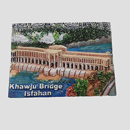 MUYU Magnet 3D Khajou bridge Isfahan Iran fridge magnet travel souvenir gift,Home & kitchen decoration magnetic sticker,Iran refrigerator magnet collection