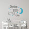 V036 Wandtattoo, mit Zitat Dream Big Little One, für Kinderzimmer