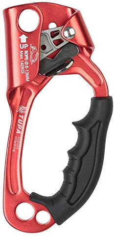 chlius Escalade Arbre Arboriste - Droite Bloqueur Poignée Ergonomique Poignée D'Ascension Escalade Ascendeur pour Cordes 8-12MM