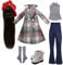 Set Fashion Bekleidung Perücken Schuhe Socken Accessoires vollen Satz für 1/3 21-23inch 60cm BJD Puppen (Phyllis)